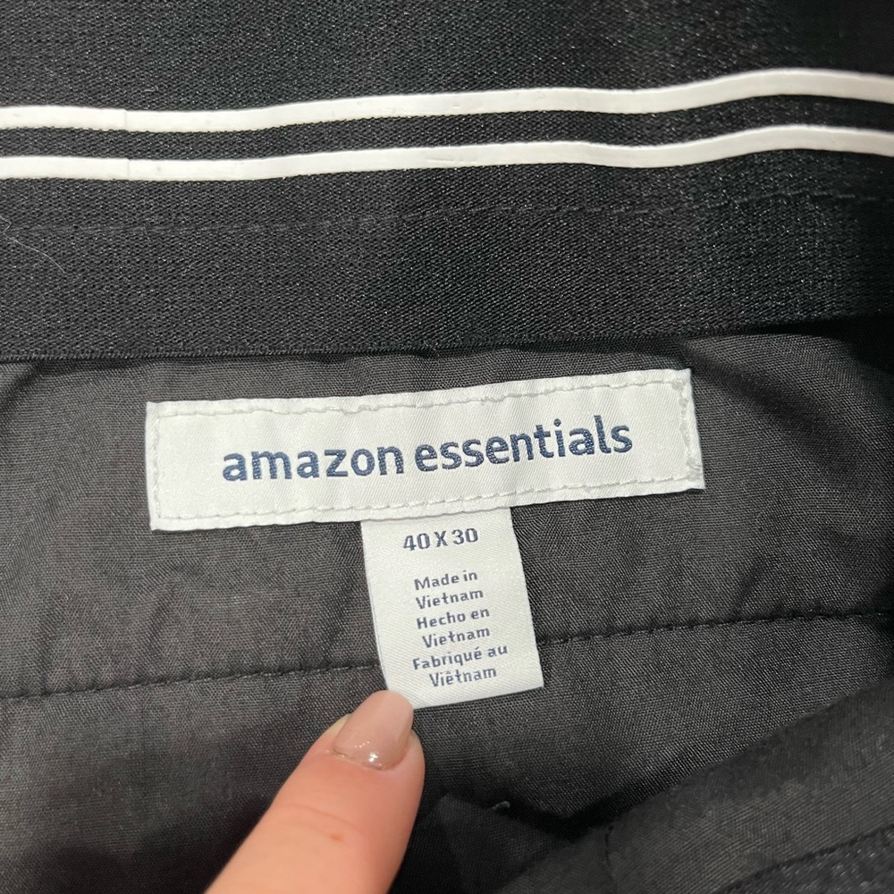 Bundle (2) Amazon Essentials Slim Pants Navy Blue… - image 2